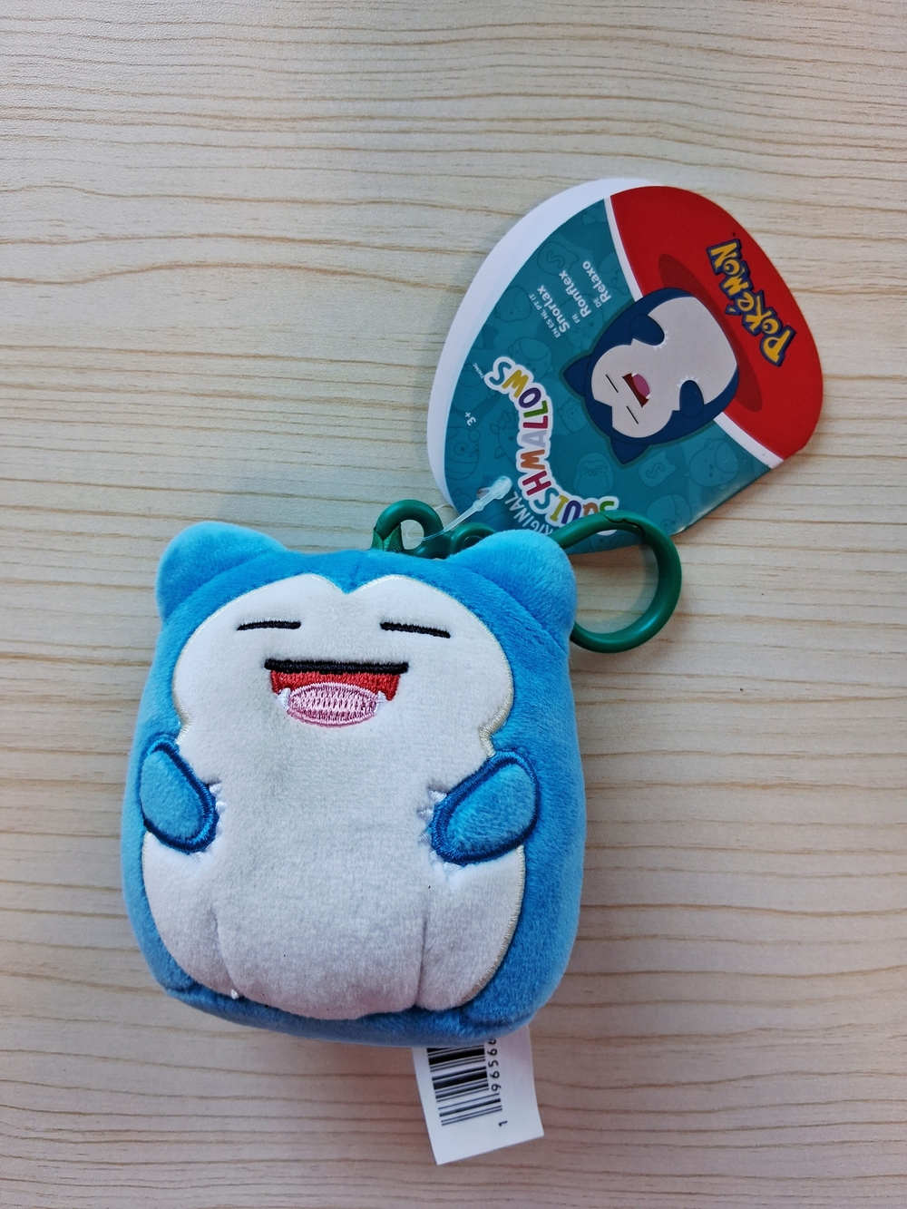 Pokémon Squishmallow Snorlax Mini Plush Keychain